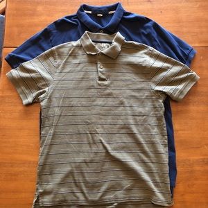 Lot of 2 large short sleeve polo/ golf shirts